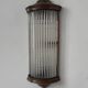 Vintage wall sconce, copper and glass, France, 1940