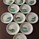 12 fish plates Proceram Cerel Aubagne, 1950s
