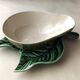 Portuguese slipware sauceboat Bornalo Pinheiro