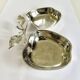 Vintage double apple metal silver-plated pocket tray – 1970s