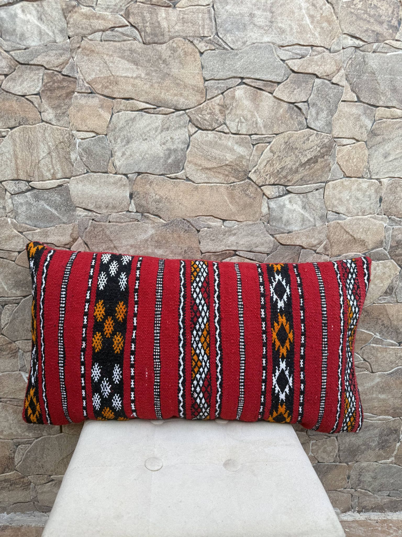 Moroccan pillowcase, Berber cushion cover, woven pillowcase