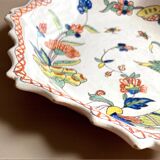 Malicorne earthenware by Pouplard Beatrix: old plate with Rouen decoration