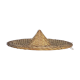 Large old Asian wicker hat