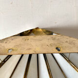 Glass paste fan wall lamp