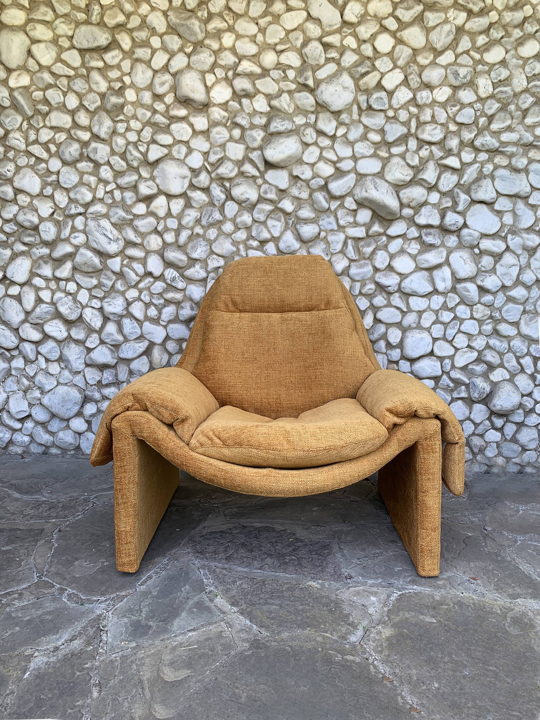 Vittorio Introini P60 lounge chair for Saporiti Italia, 1970s