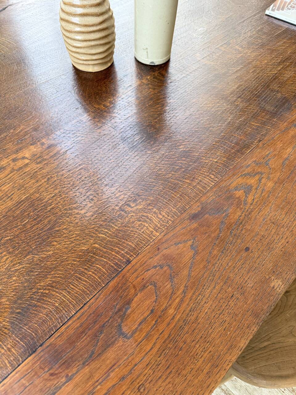 Dudouyt oak dining table 1940