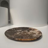 Dish in petrified wood