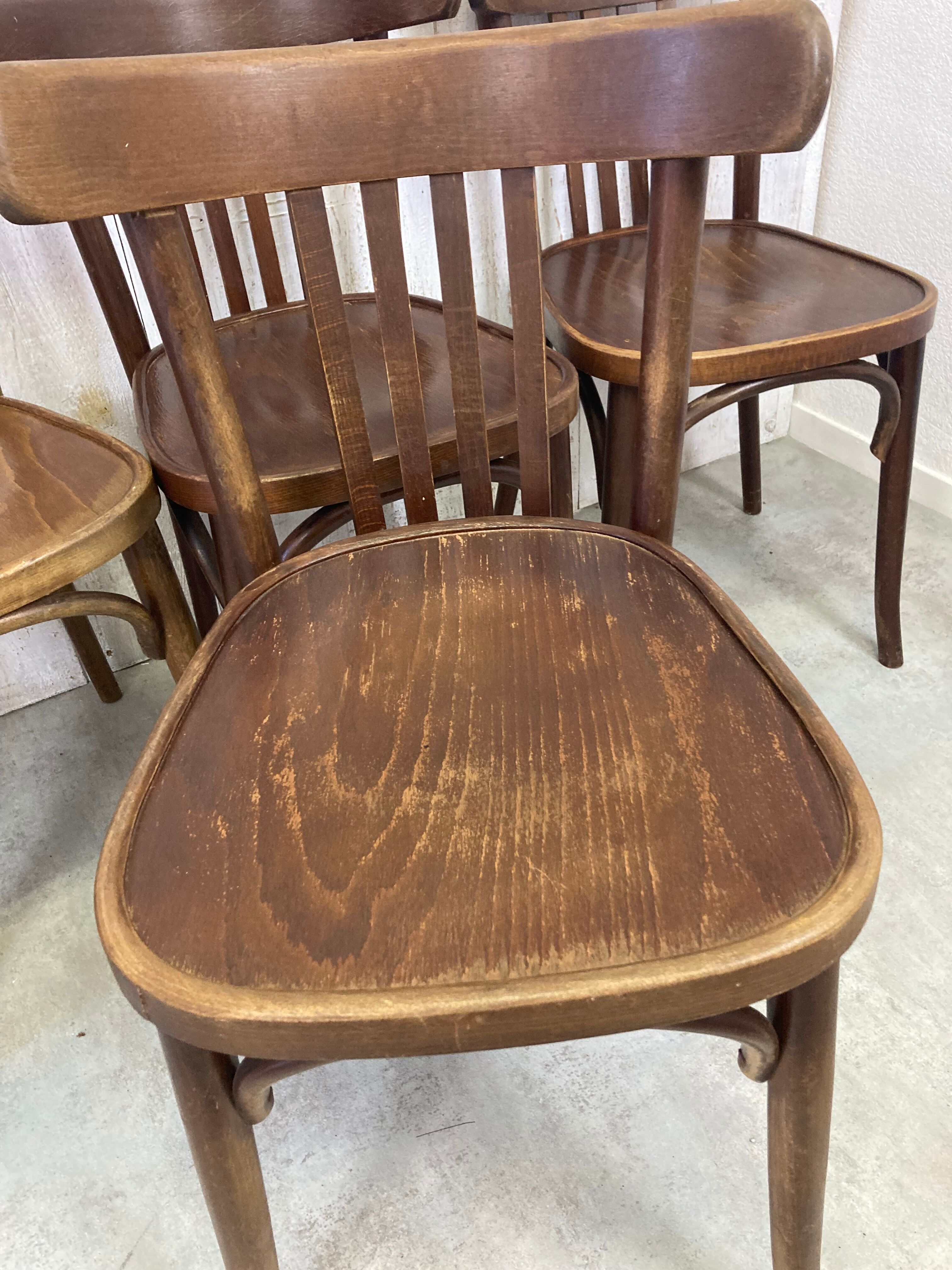 Série de 6 chaises bistrot