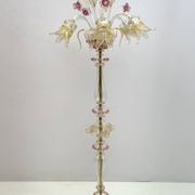Ca'Rezzonico Blown Murano Glass 6 Arms Floor Lamp, Italy, 1950s