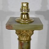 Pied à colonne en onyx vert, goût empire – début xxe