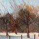 Huile sur toile l'hiver Jean Claude Brulere.