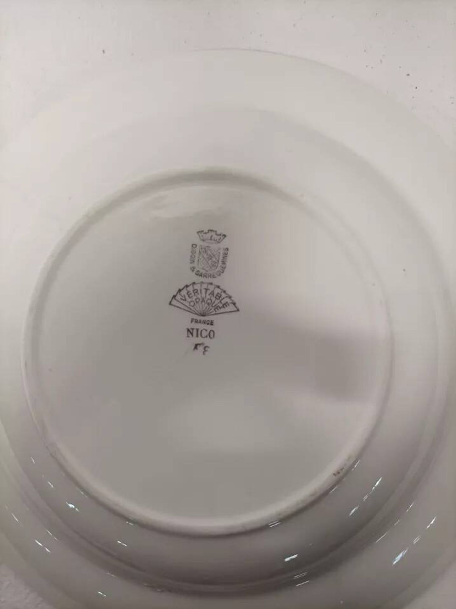 Deep plate Digoin Sarreguemines France