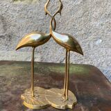 Couple of brass herons