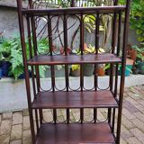 Rattan and wood shelf 70