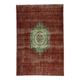 Turkish Anatolian Handmade Vintage Rug 290 cm x 195 cm