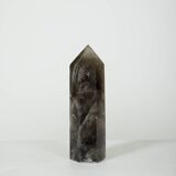 Smoky rock crystal obelisk