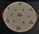 Round earthenware serving dish Longchamp decor Nancy early 20th century