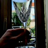 Lot de 6 verres à pied en cristal taillé « Cassandra » de Cristal d’Arques,