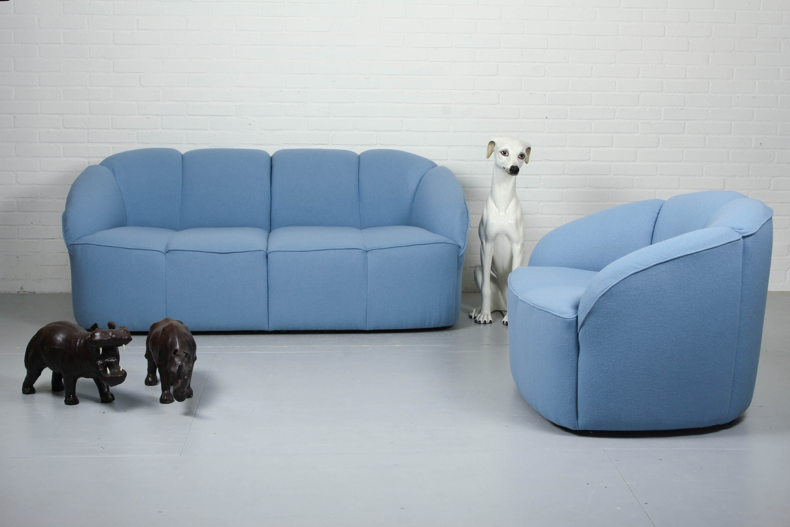 Walter Knoll 'Piccolino' Lounge Set in Kvadrat Tonus, Germany 1960s