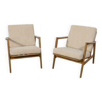 Fauteuils Mid-Century modèle 300-139 de l'usine Swarzędz, années 1960, lot de 2