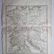 Carte de Germanie extraite de l'Atlas des l'histoire des empereurs de 1819, 48 x 34 cm