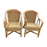 Paire de fauteuils enfants