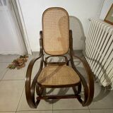 Caned rocking chair