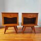 Paire de tables de chevets vintage 1950