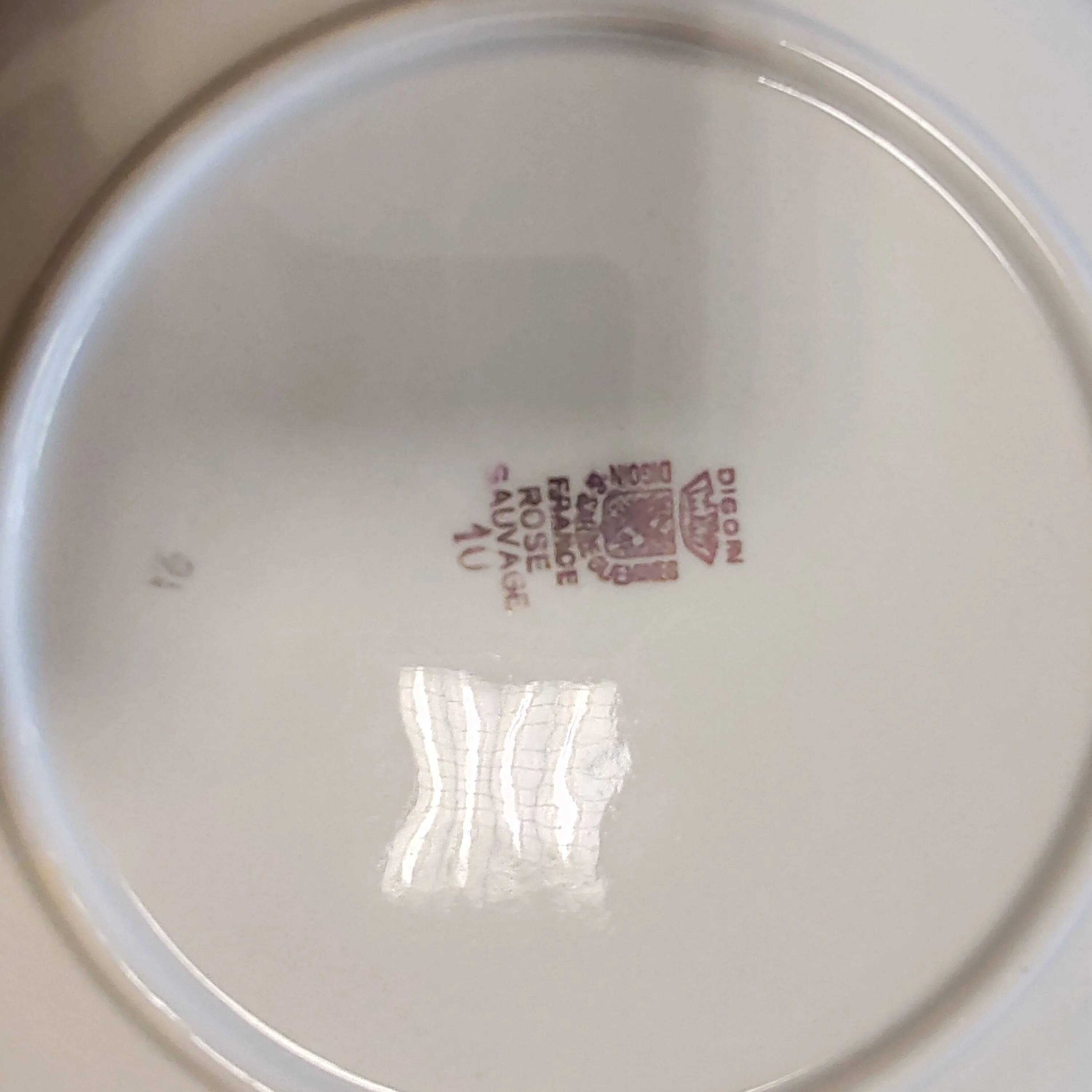 Flat plates "Digoin and Sarreguemines"