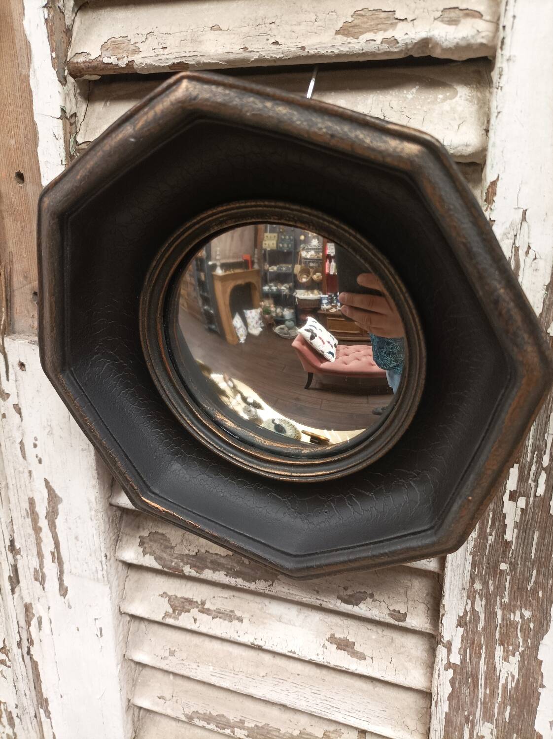 Miroir convexe hexagonal 19 cm