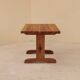 Table in solid elm, France, 1980s