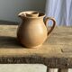 Vintage brutalist stoneware pink wine cooler pitcher H19