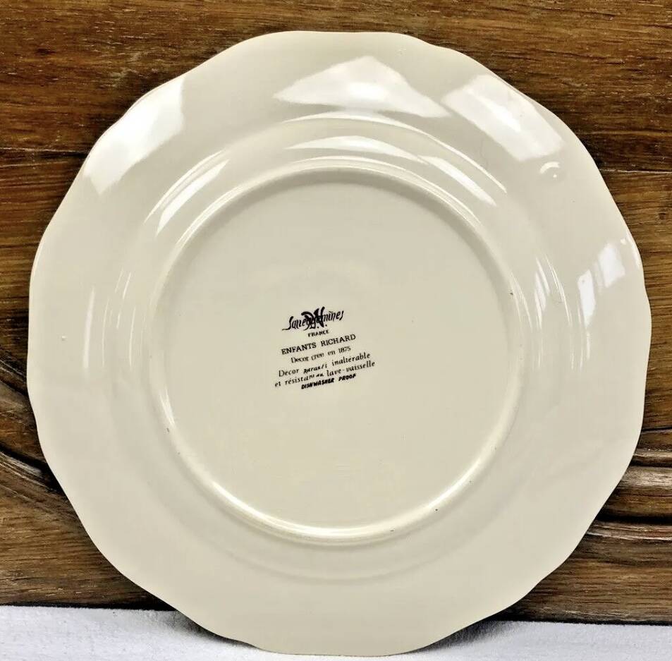 6 Sarreguemines Enfants Richard dinner plates