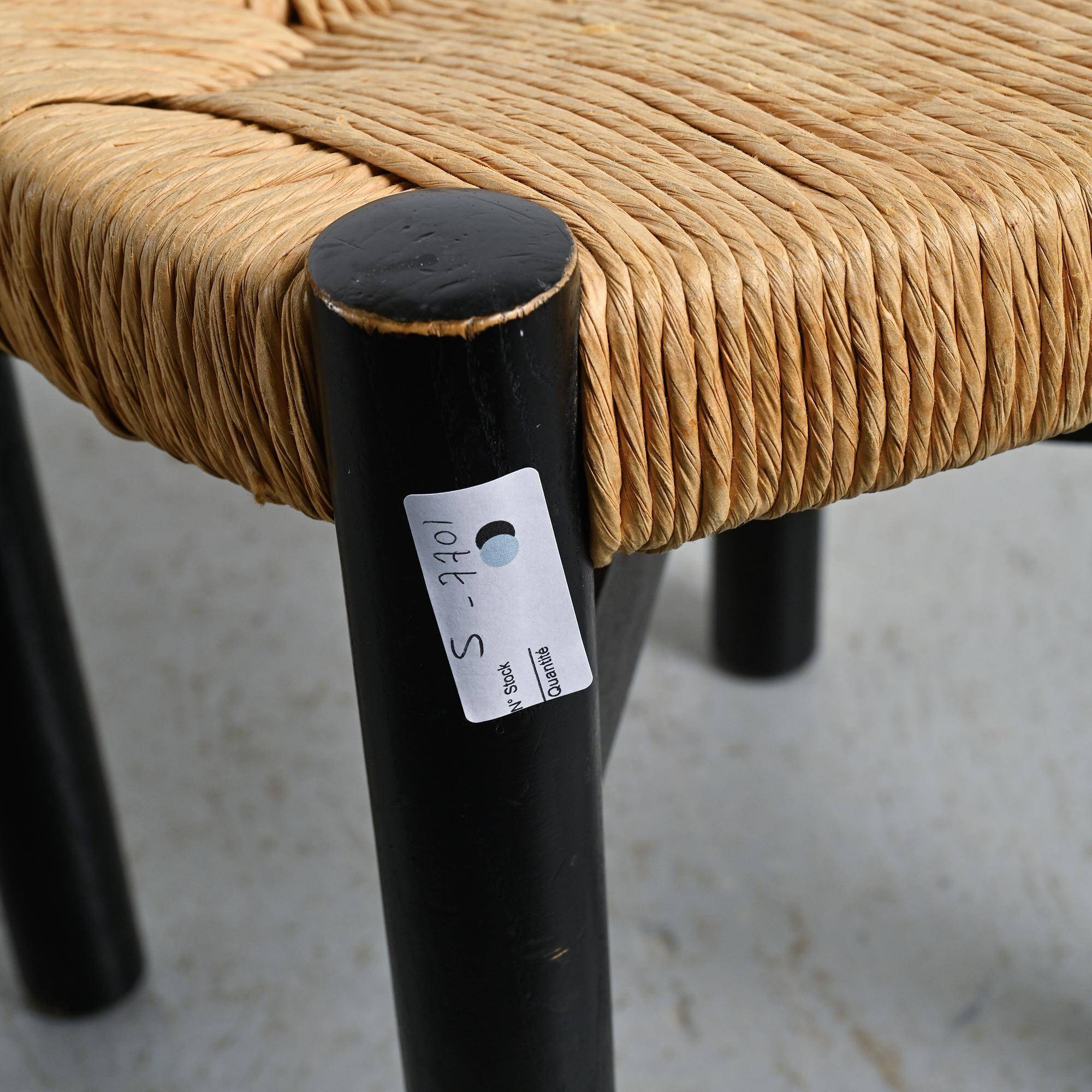 Tabouret Méribel par Charlotte Perriand, circa 1950