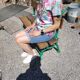 Cast iron and wooden garden bench