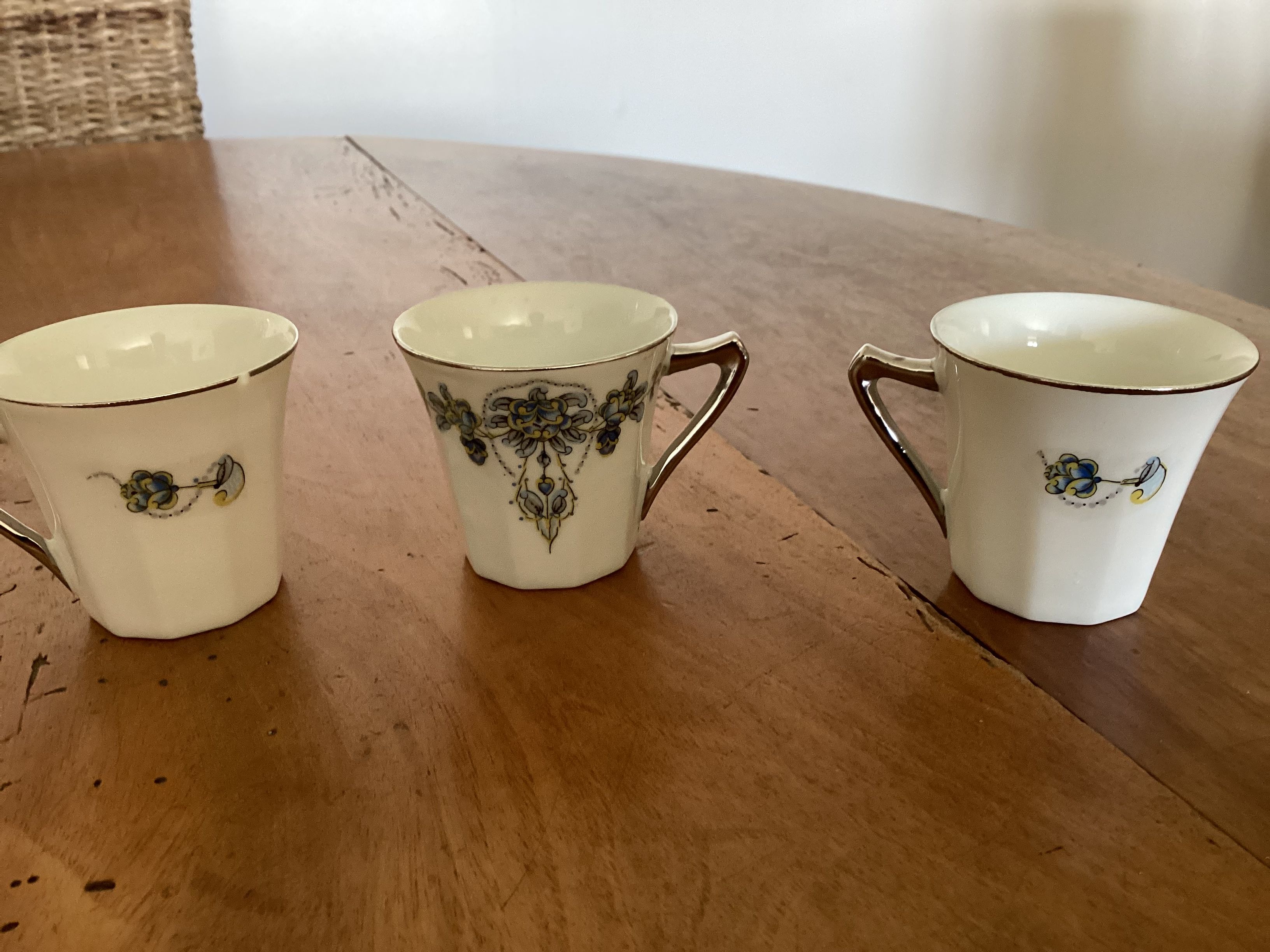 Fine porcelain coffee set "SIP France"