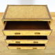 Bamboo & rattan chest of drawers vintage 1970