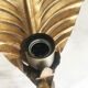 Gold metal leaf wall light