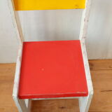 Painted wooden Bauhaus chair