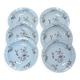6 deep plates Bernardaud Chantilly model