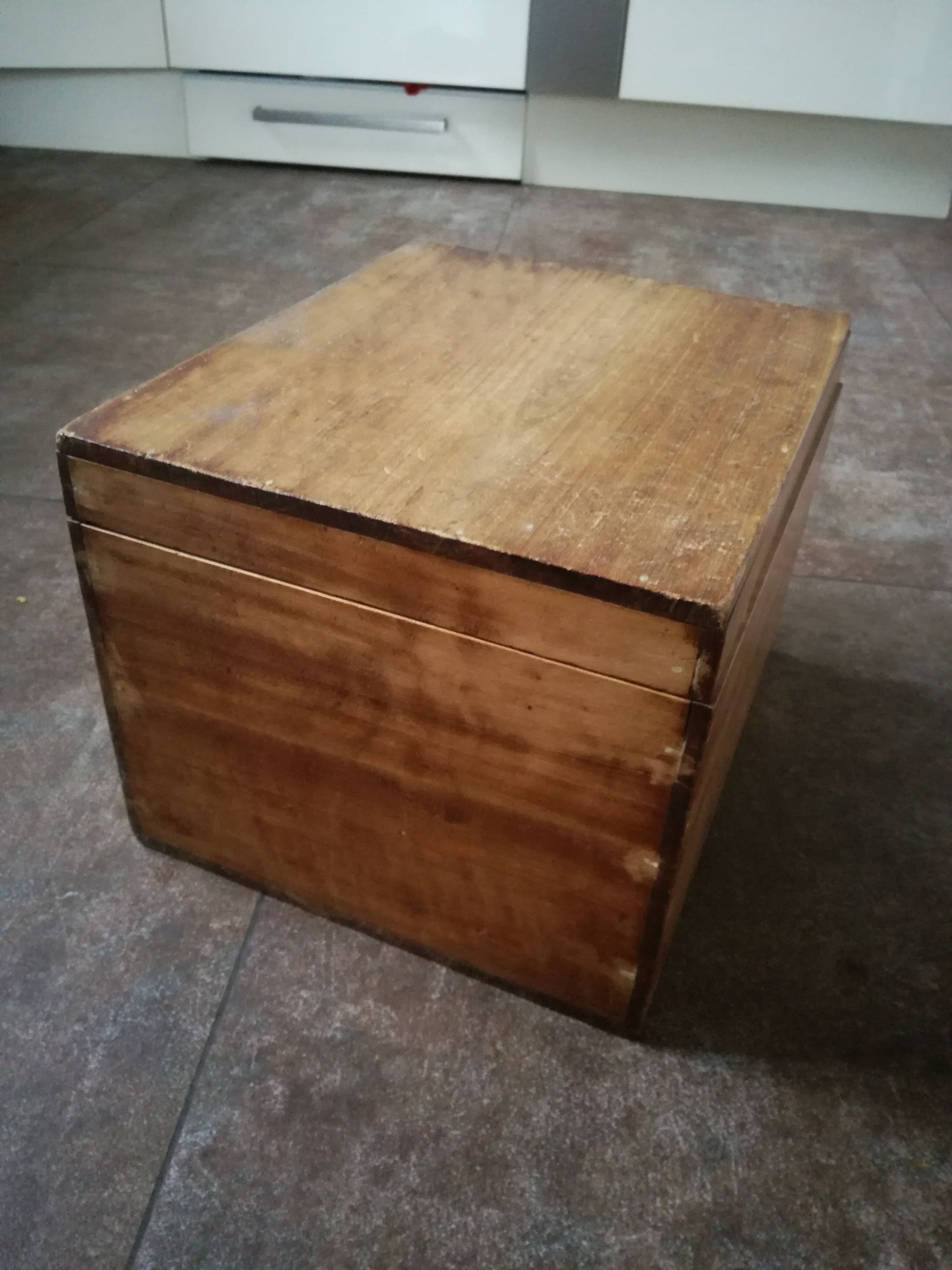 small wooden chest