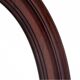 Oval mirror in a mahogany frame, Northern Europe, late 19th century.
