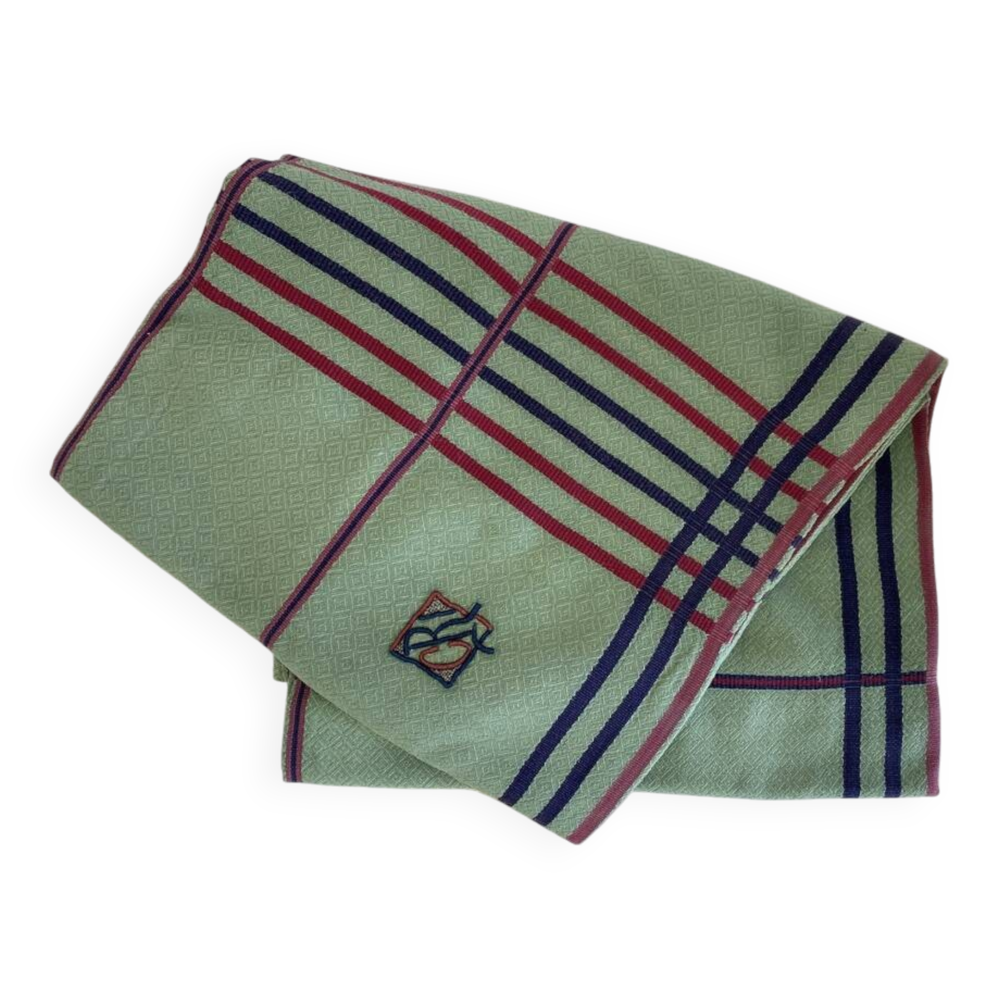 CR Monogram Damask Tablecloth - 240x140 cm - Cotton