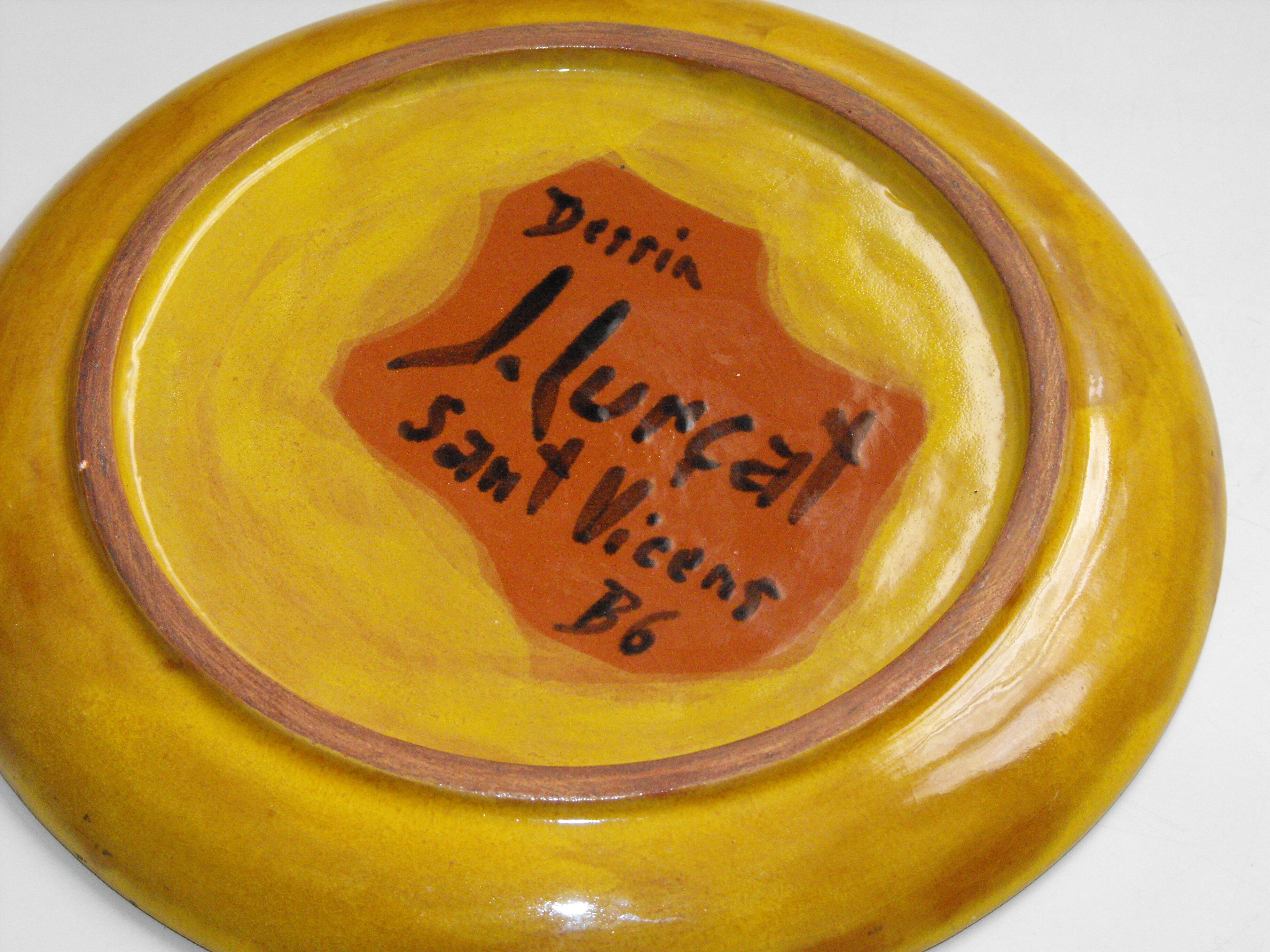 Assiette Jean Lurcat des années 60 Sant Vicent
