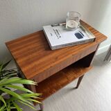 Bedside table vintage feet compass