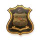 Antique 19thC English Hand Painted Essex Armorial Shield
