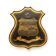 Antique 19thC English Hand Painted Essex Armorial Shield