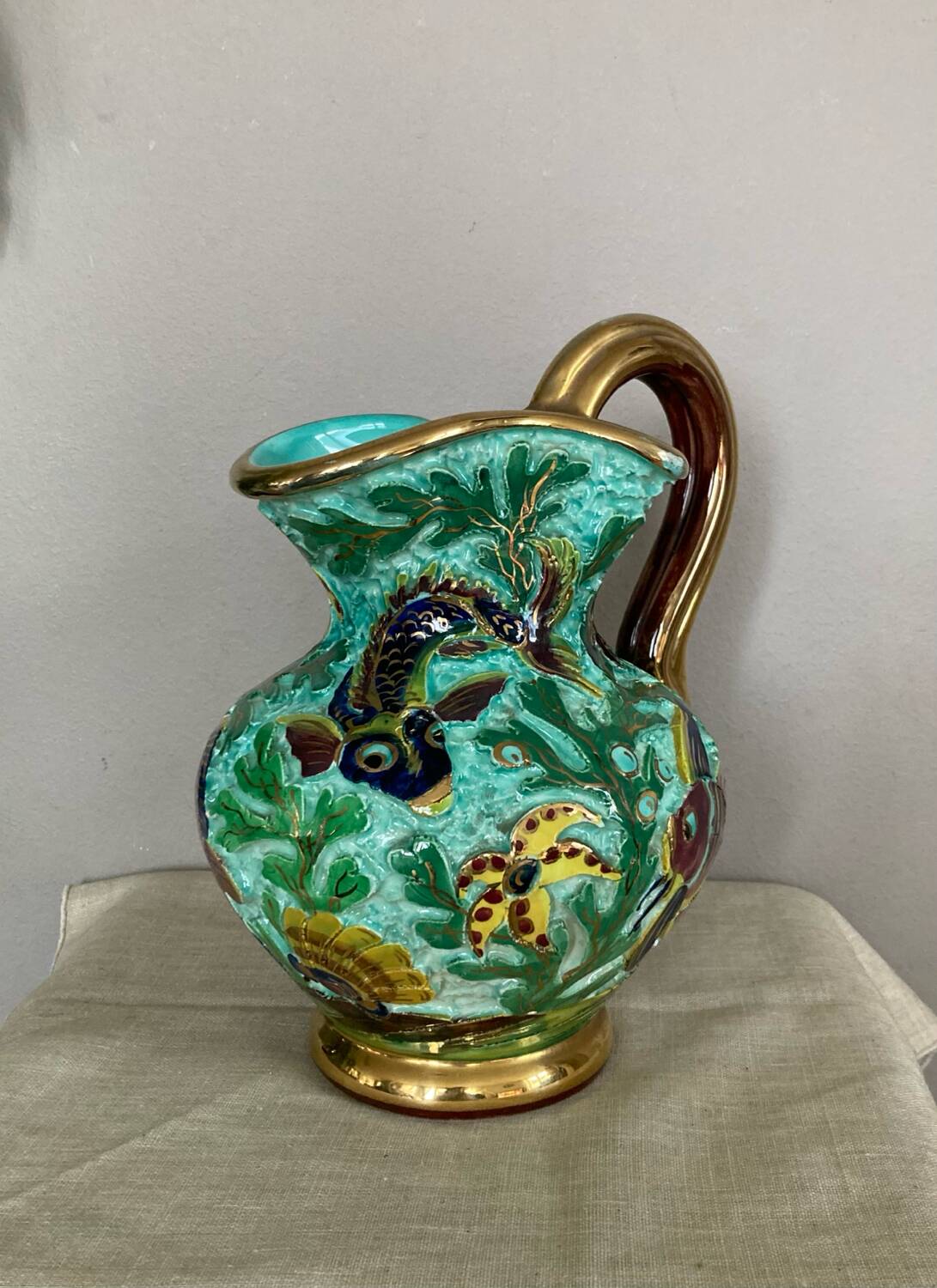 Ceramic pitcher signed Cerdazur MONACO 4 DPS, 1950s/60s