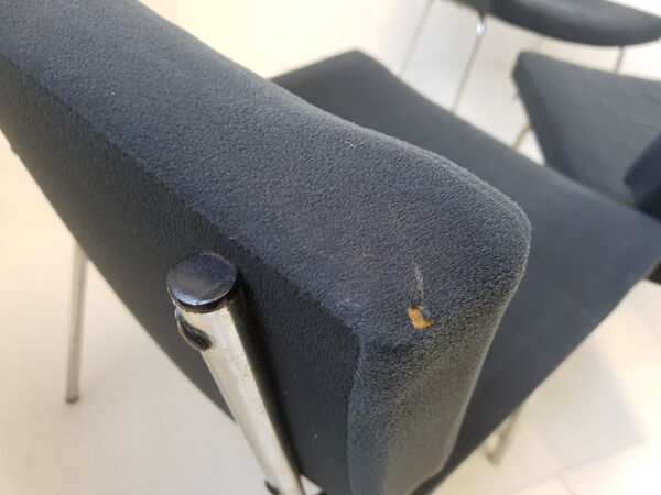 Suite de 6 chaises Conseil de Pierre Guariche pour Meurop 1960