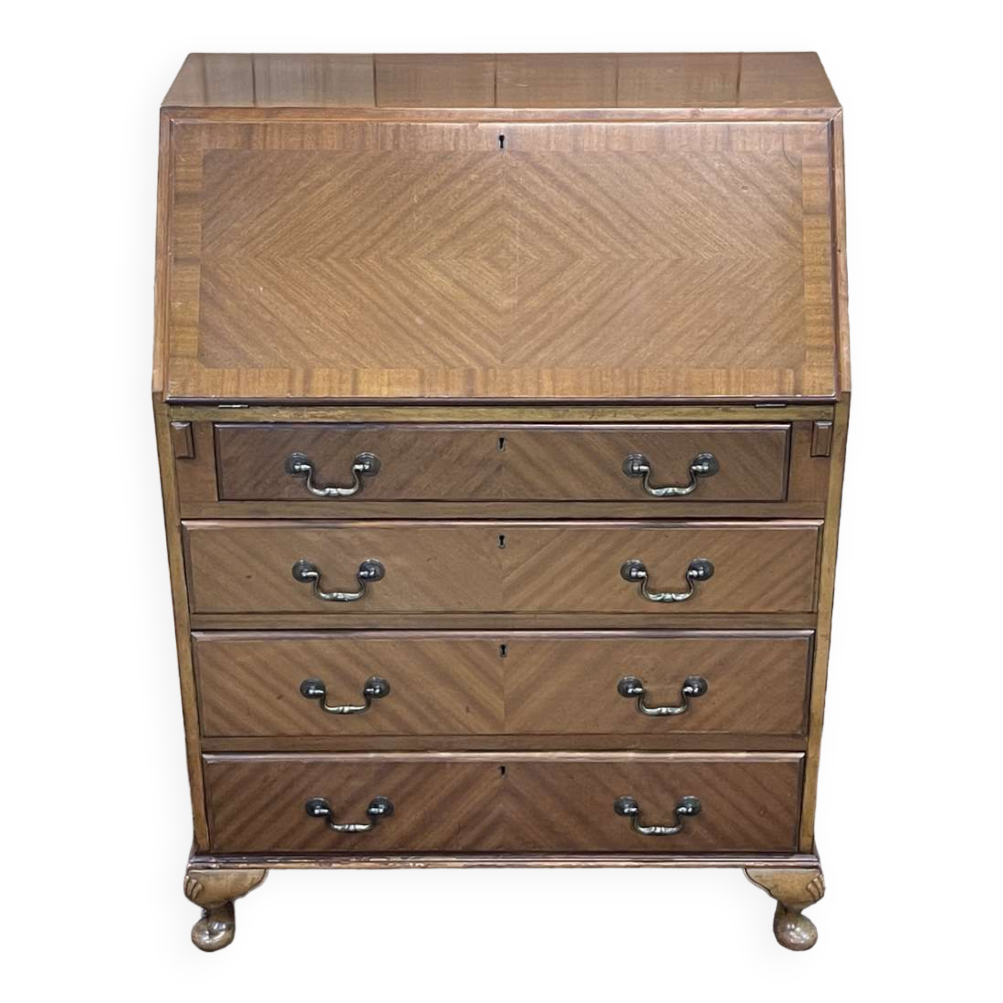 English secretary from the 1950s in mahogany